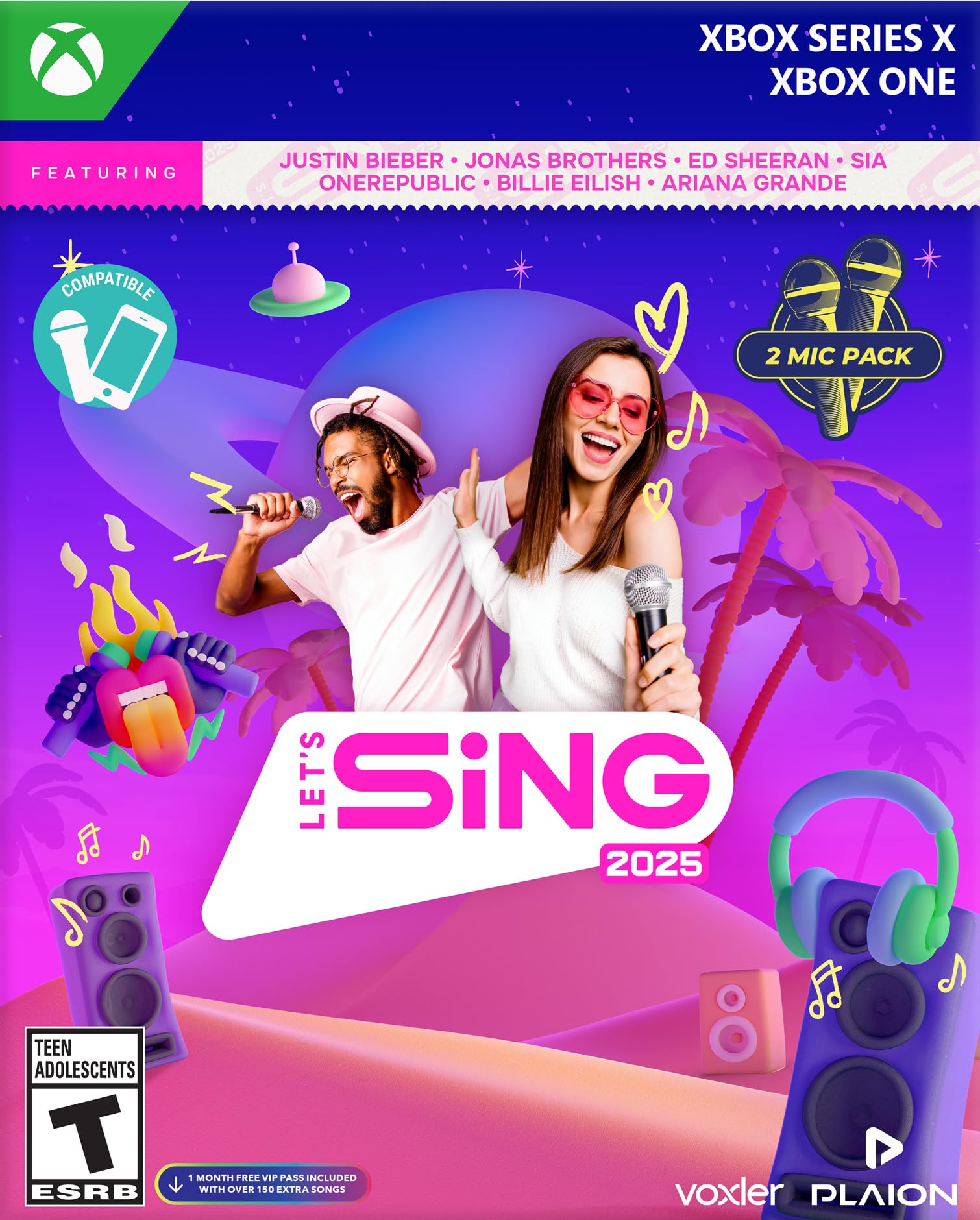 Amazon.co.jp: Let's Sing 2025 (2-Mic Bundle) (輸入版:北米